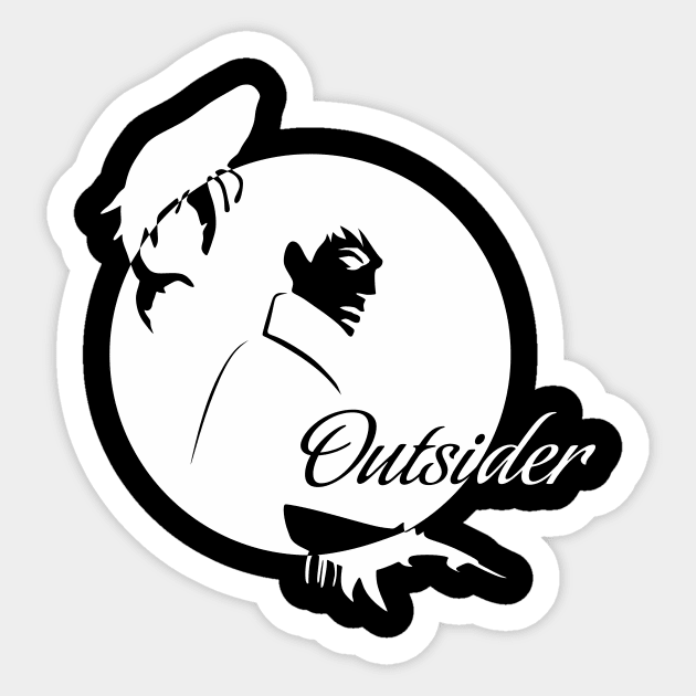 Outsider Sticker by MalinArt